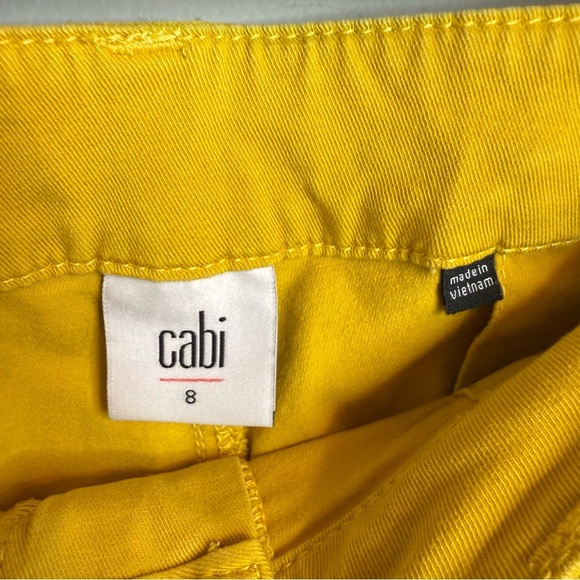 CAbi | Yellow Straight Leg Utility Women's Pants | #5869 | Sz 8 - Picture 7 of 10